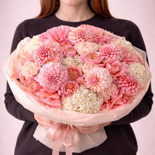 Букет «Розовая гармония»