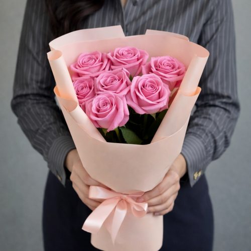 Букет из роз «Зефирные мечты»